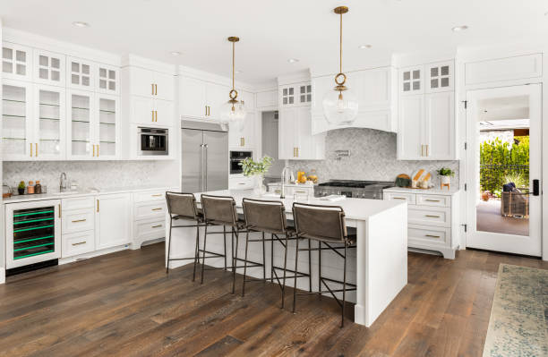 Cabinet installation in progress